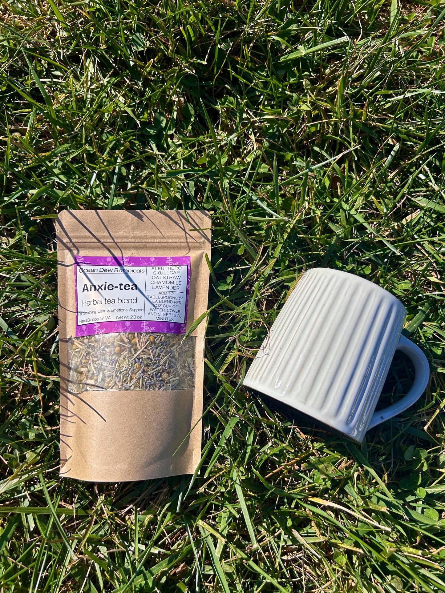 Anxie-tea Herbal Tea Blend with Eleuthero & Oat Straw For Anxiety, Calm, and Emotional Support