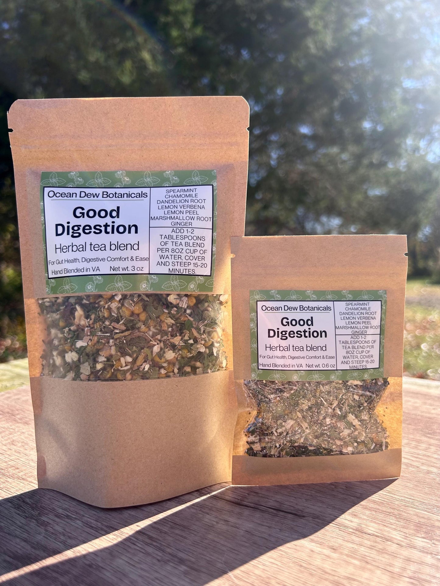 Good Digestion Spearmint & Dandelion Root Herbal Tea Blend for Gut Health and Digestive Comfort