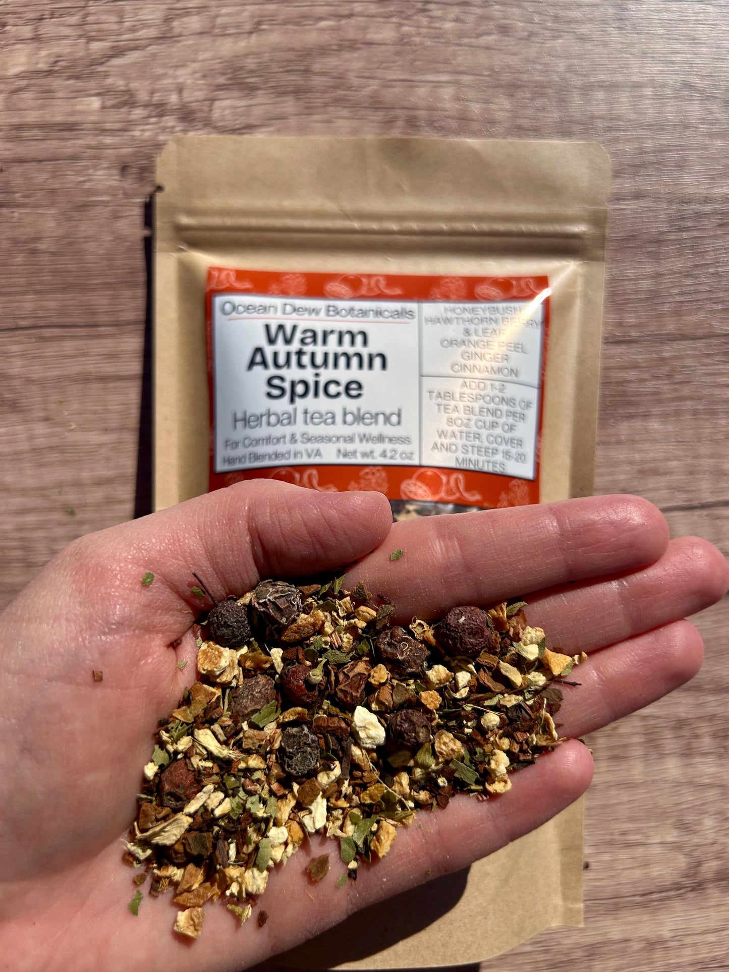 Warm Autumn Spice Honeybush & Spice Herbal Tea Blend For Comfort and Seasonal Wellness