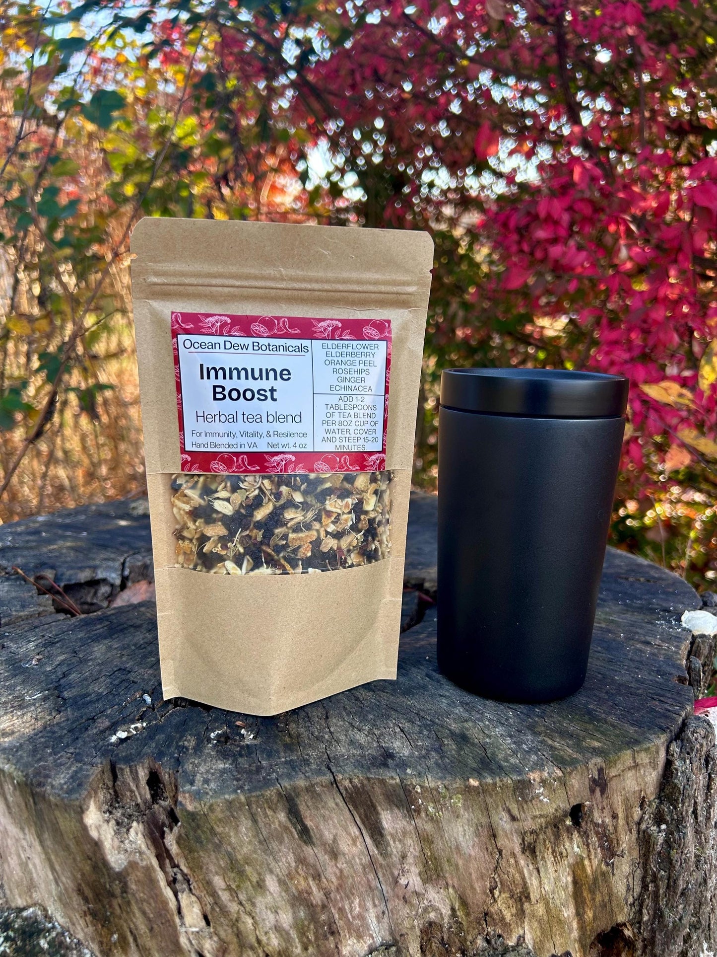 Immune Blend Elderberry & Echinacea Herbal Tea For Immunity, Vitality, and Resilience