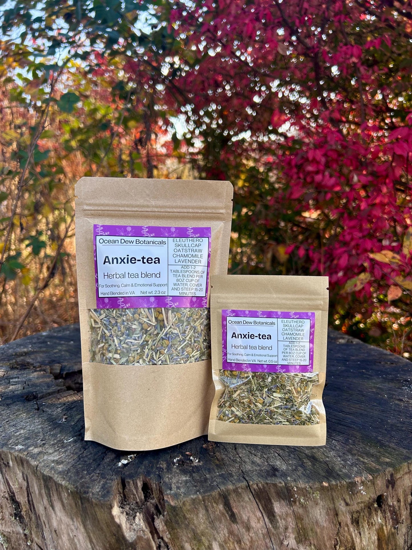 Anxie-tea Herbal Tea Blend with Eleuthero & Oat Straw For Anxiety, Calm, and Emotional Support