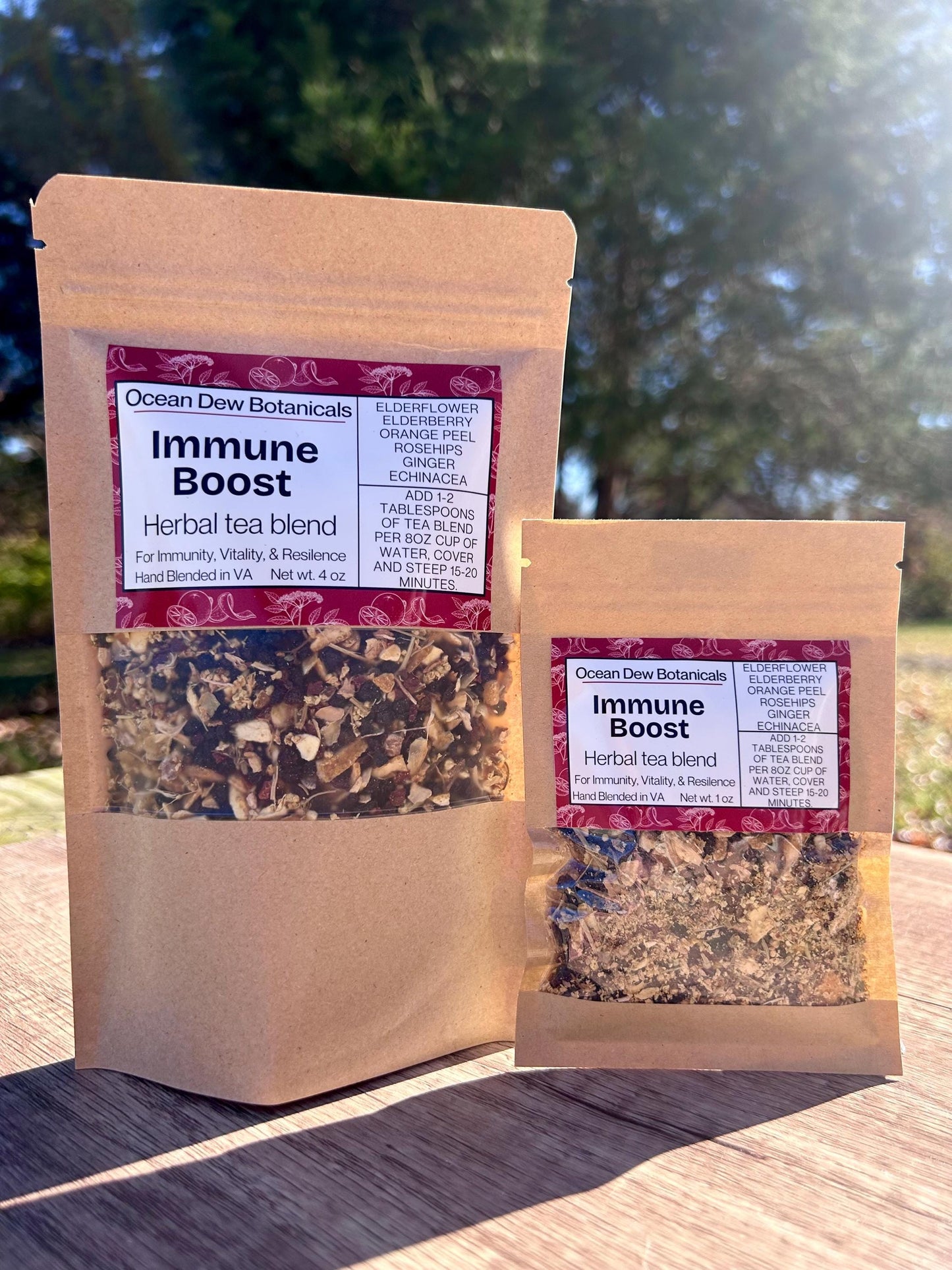 Immune Blend Elderberry & Echinacea Herbal Tea For Immunity, Vitality, and Resilience