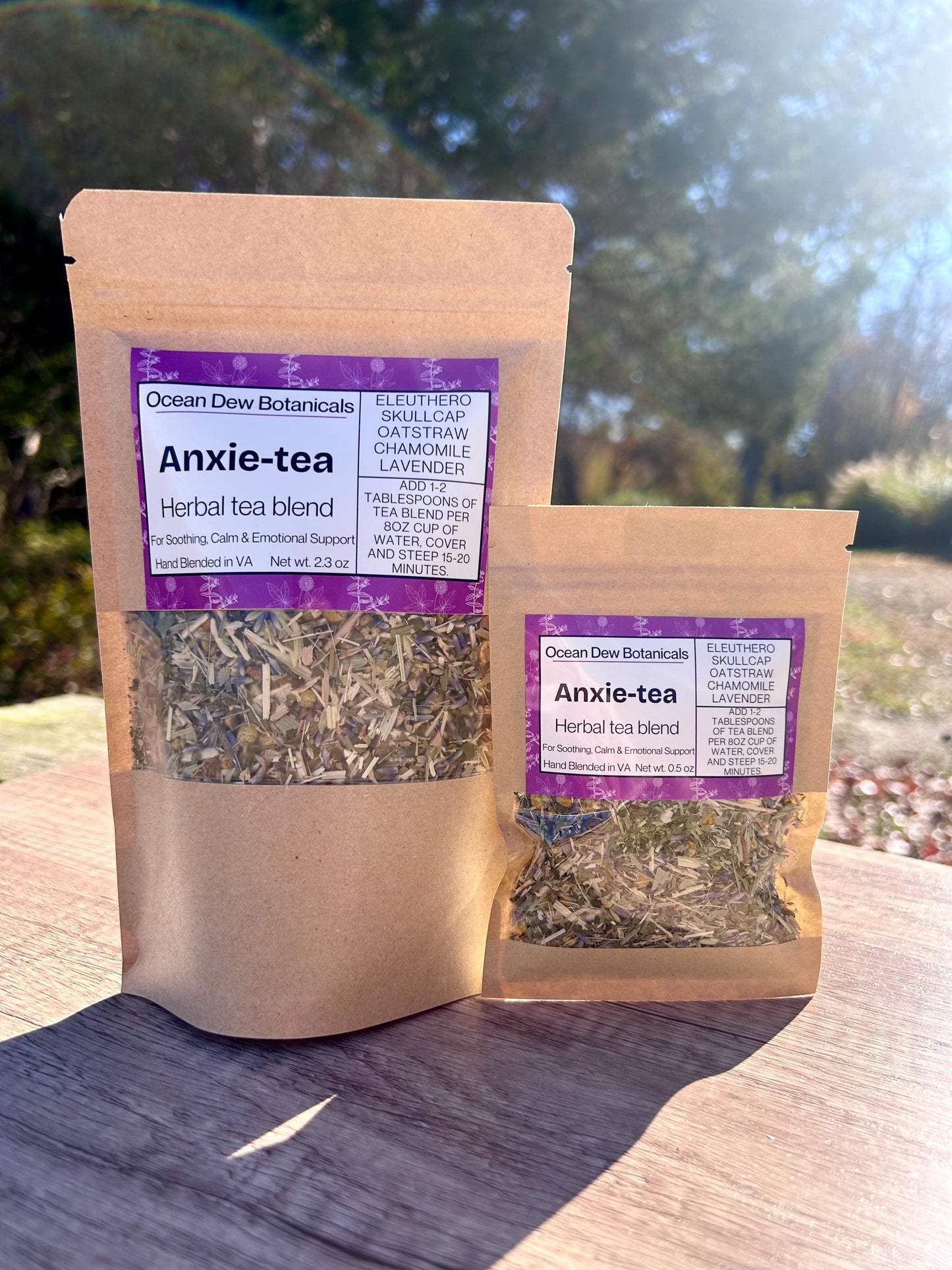 Anxie-tea Herbal Tea Blend with Eleuthero & Oat Straw For Anxiety, Calm, and Emotional Support