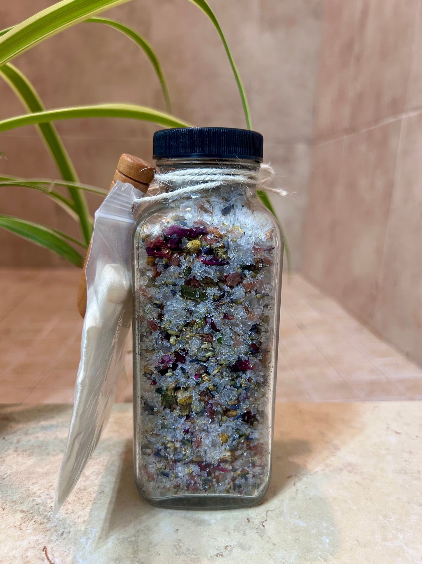 Garden Party Botanical Bath Salt | Rose & Lavender Herbal Bath Soak | Nourishing Floral Bath Salts
