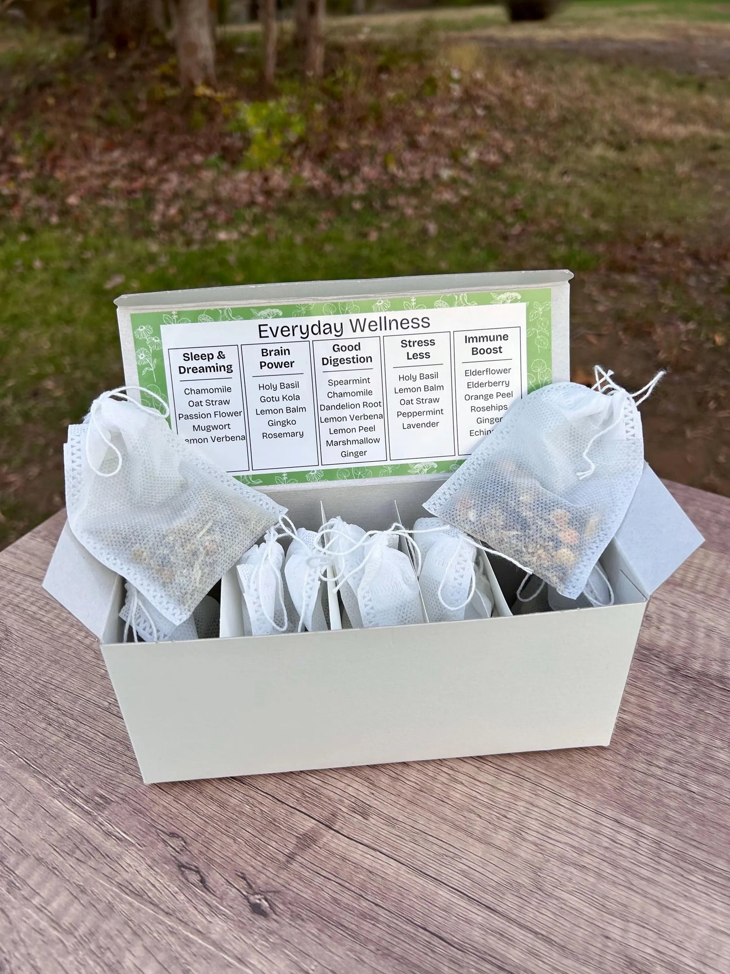 Everyday Wellness Herbal Tea Sampler For Daily Support, Stress, Mood & Immune Boost Herbal Gift Set