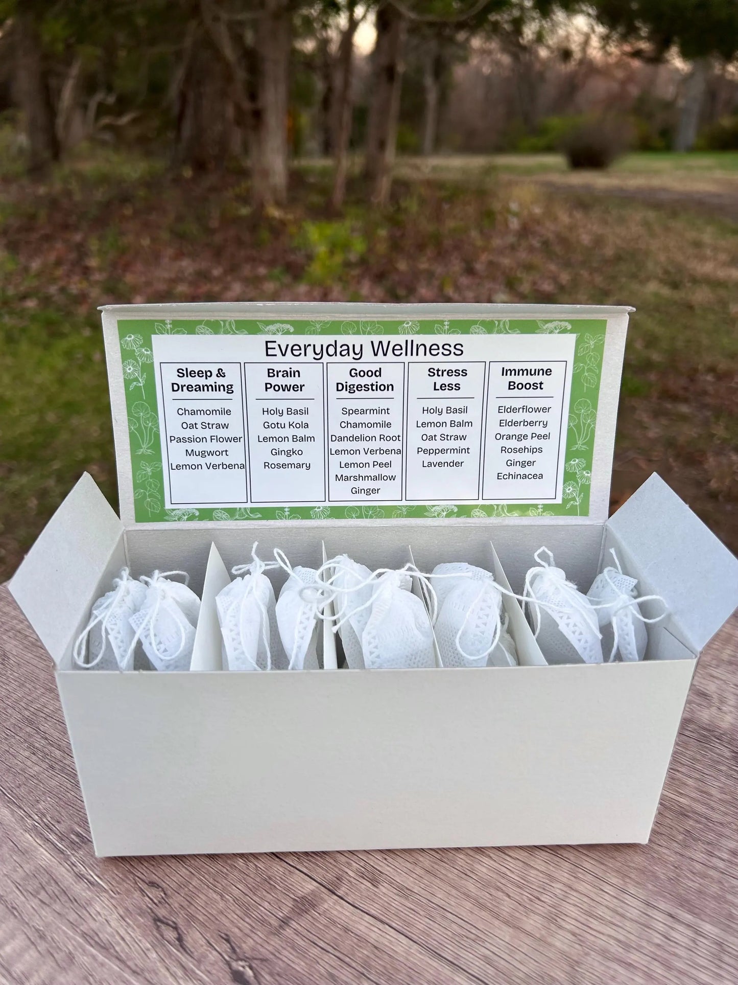 Everyday Wellness Herbal Tea Sampler For Daily Support, Stress, Mood & Immune Boost Herbal Gift Set