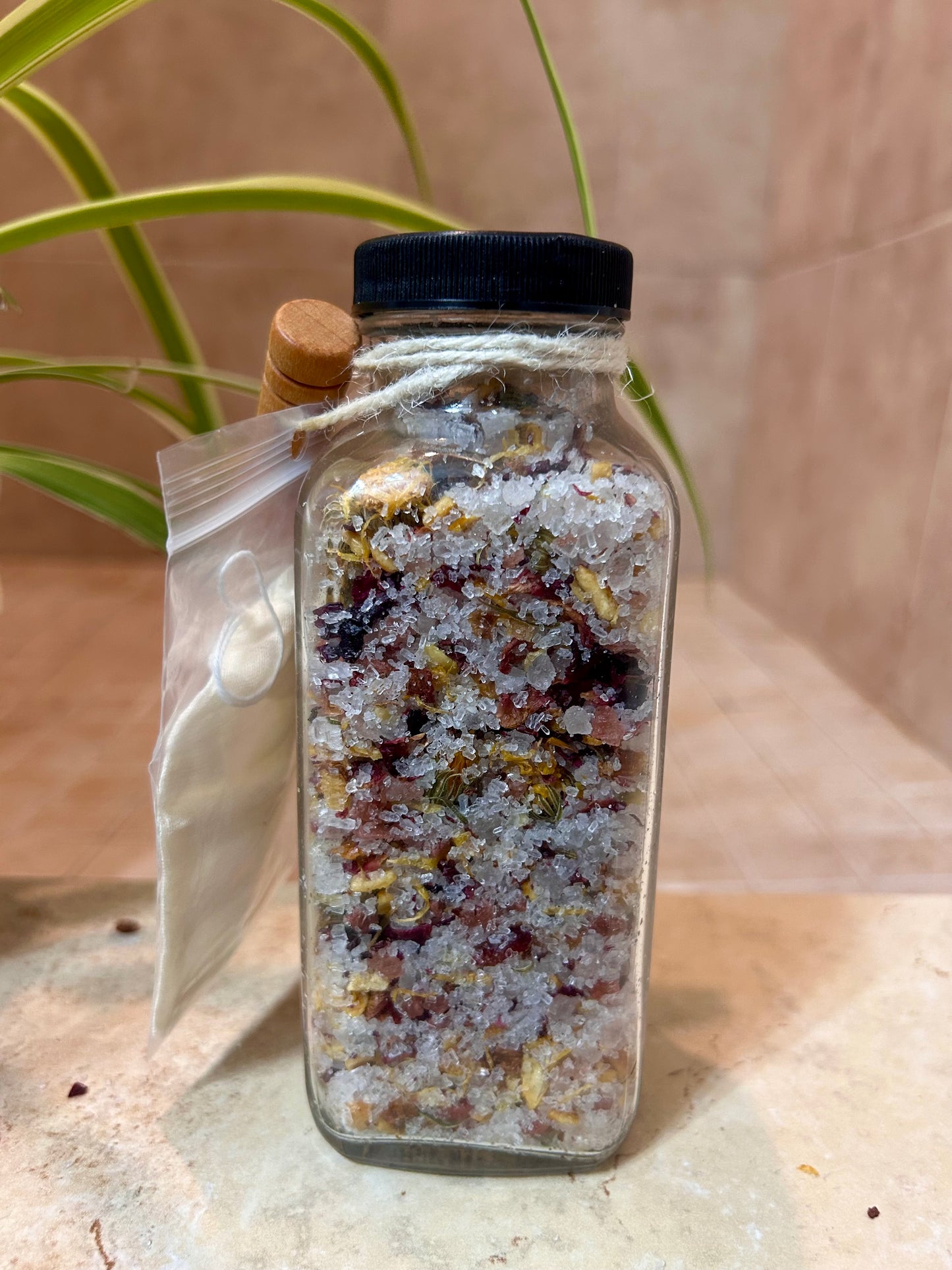 Orange Blossom Botanical Bath Salt | Citrus & Calendula Bath Soak | Brightening Herbal Bath Salt
