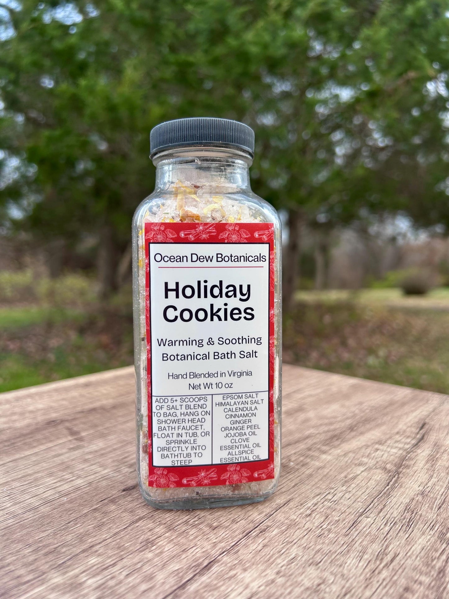 Holiday Cookies Bath Salt • Spiced Christmas Bath Salts • Cozy Winter Spa Gift • Herbal Botanical Soak