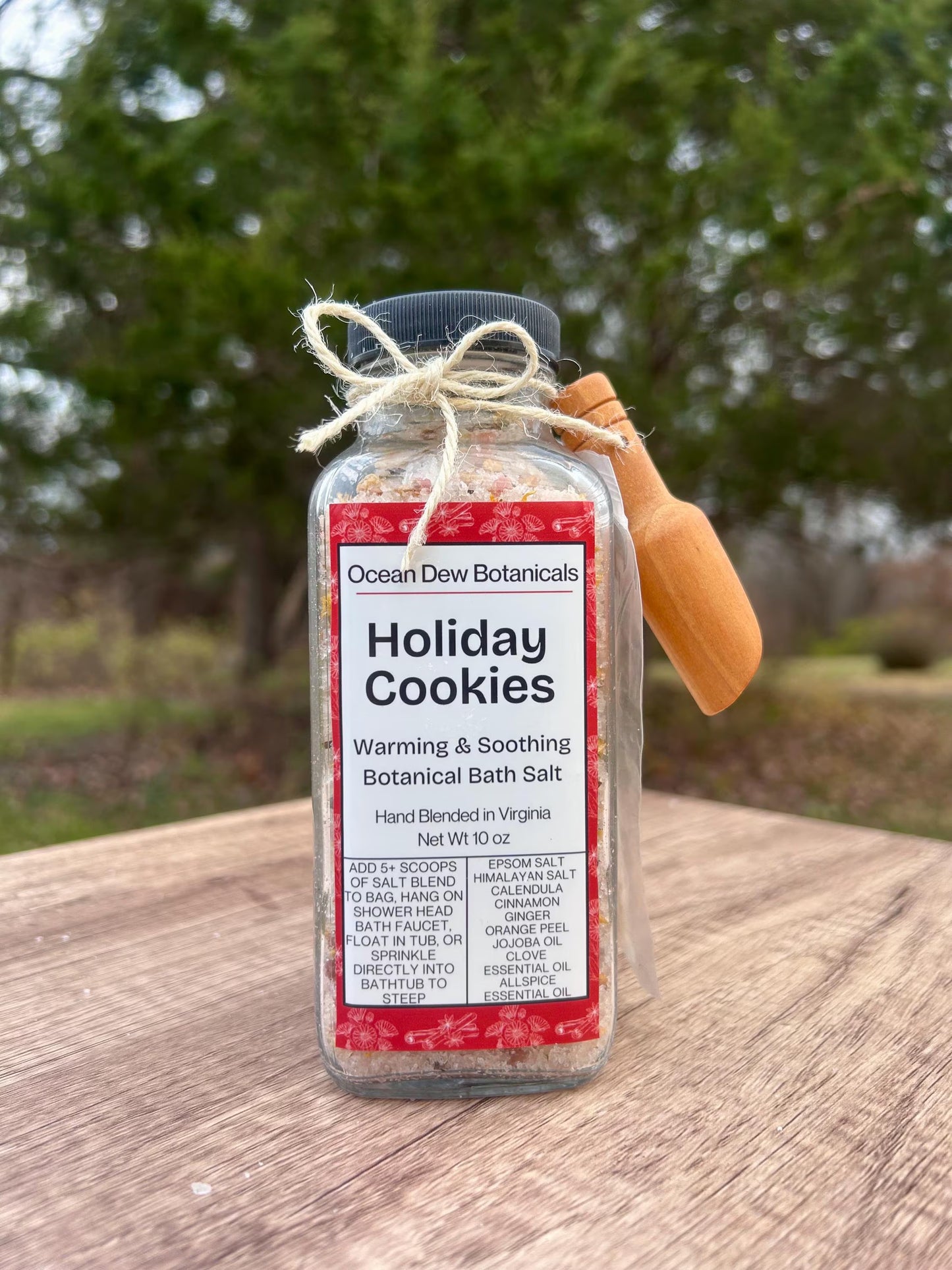 Holiday Cookies Bath Salt • Spiced Christmas Bath Salts • Cozy Winter Spa Gift • Herbal Botanical Soak