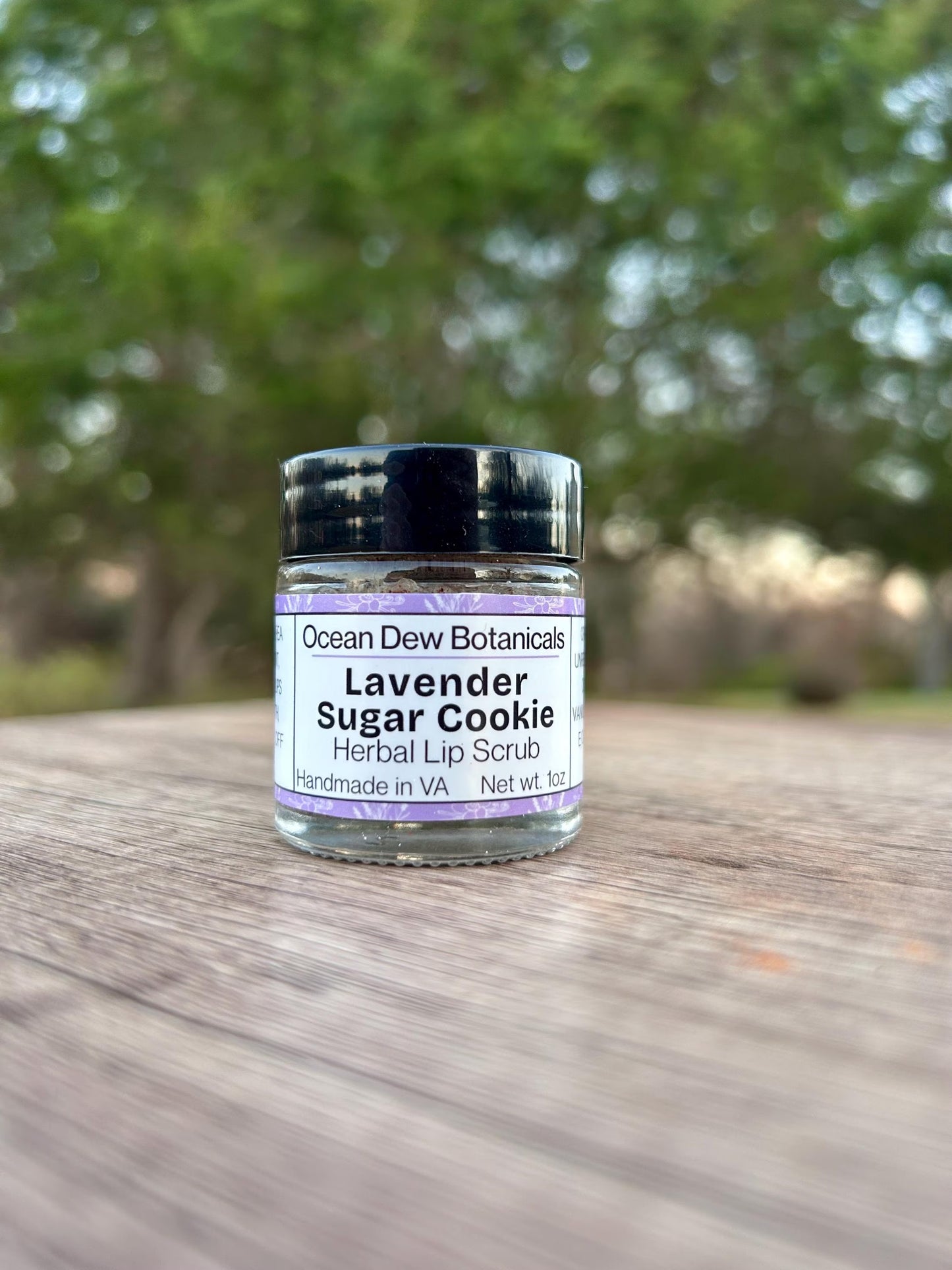 Lavender Sugar Cookie Lip Scrub • Holiday Lip Exfoliant • Natural Vegan Sugar Scrub for Soft Smooth Lips