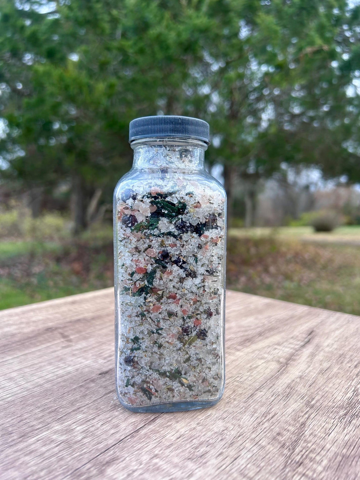 Nordic Snowfall Winter Bath Salt • Herbal Holiday Bath Salts • Winter Self Care Gift • Relaxing Botanical Soak