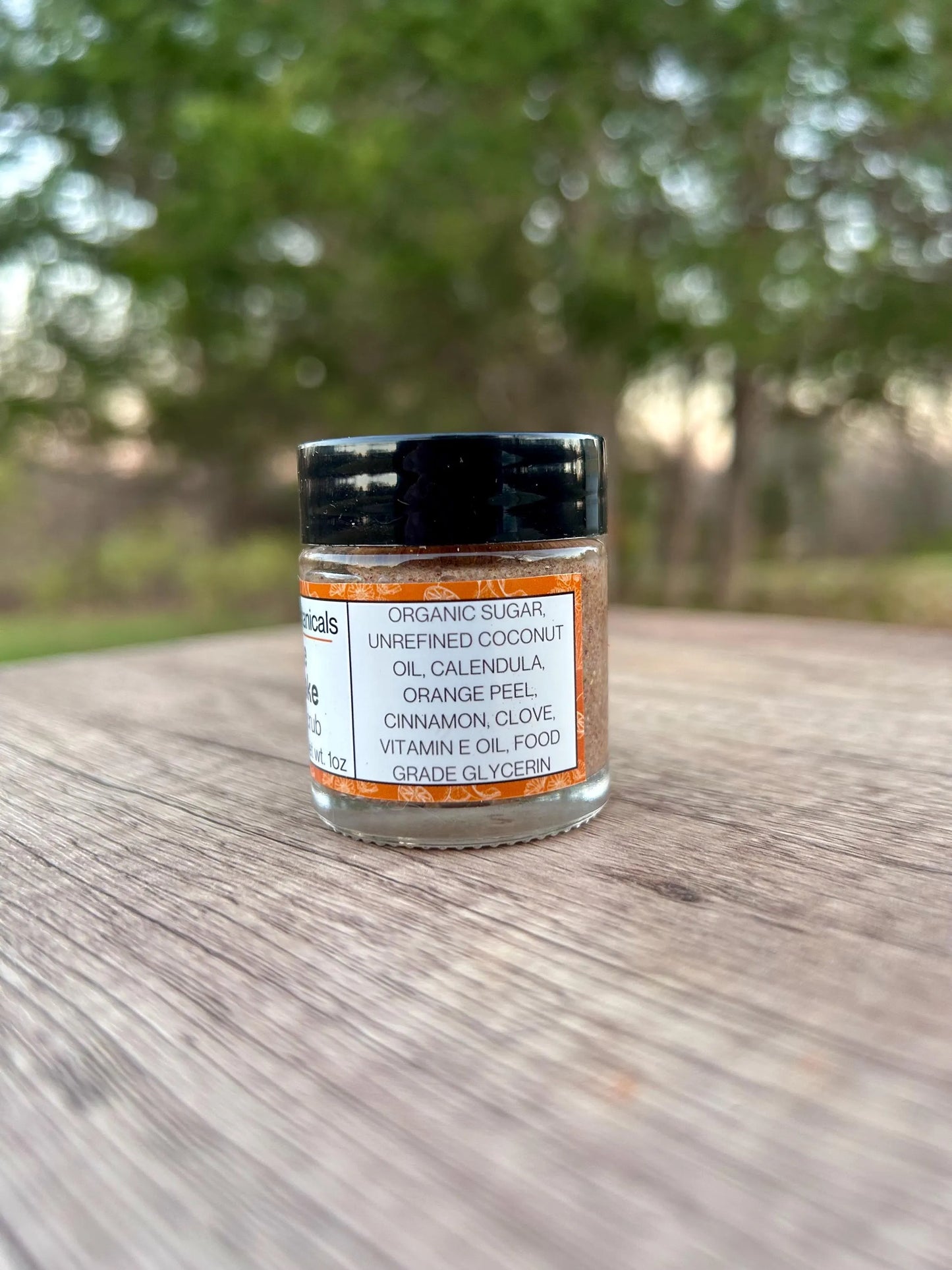 Orange Spice Cake Lip Scrub • Citrus Holiday Lip Exfoliant • Natural Vegan Sugar Scrub for Soft Smooth Lips