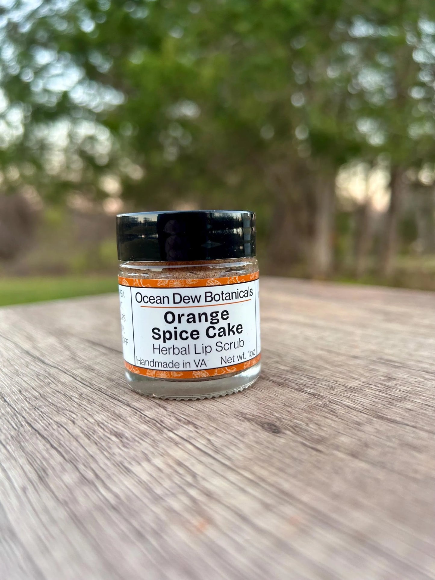 Orange Spice Cake Lip Scrub • Citrus Holiday Lip Exfoliant • Natural Vegan Sugar Scrub for Soft Smooth Lips