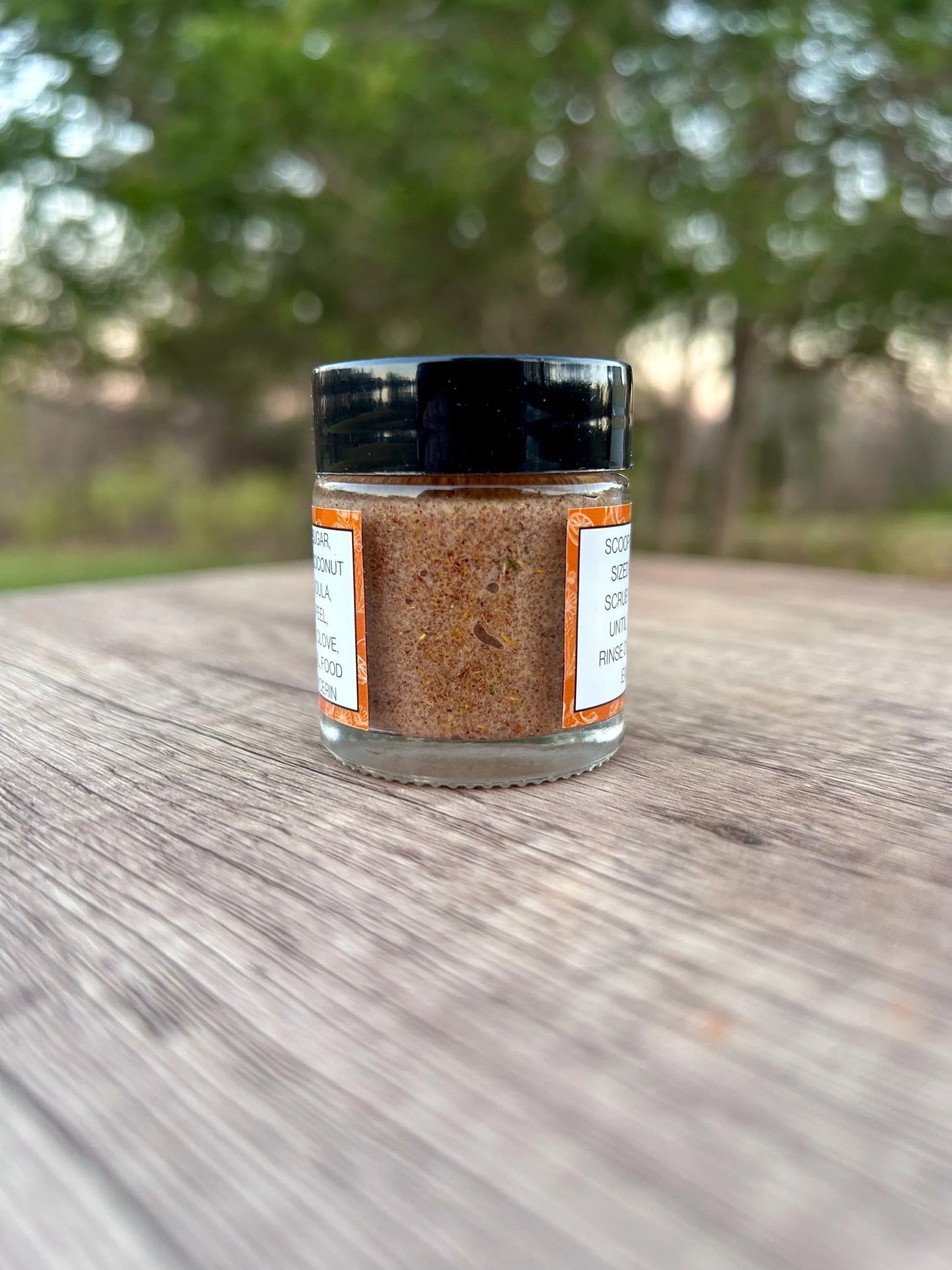 Orange Spice Cake Lip Scrub • Citrus Holiday Lip Exfoliant • Natural Vegan Sugar Scrub for Soft Smooth Lips