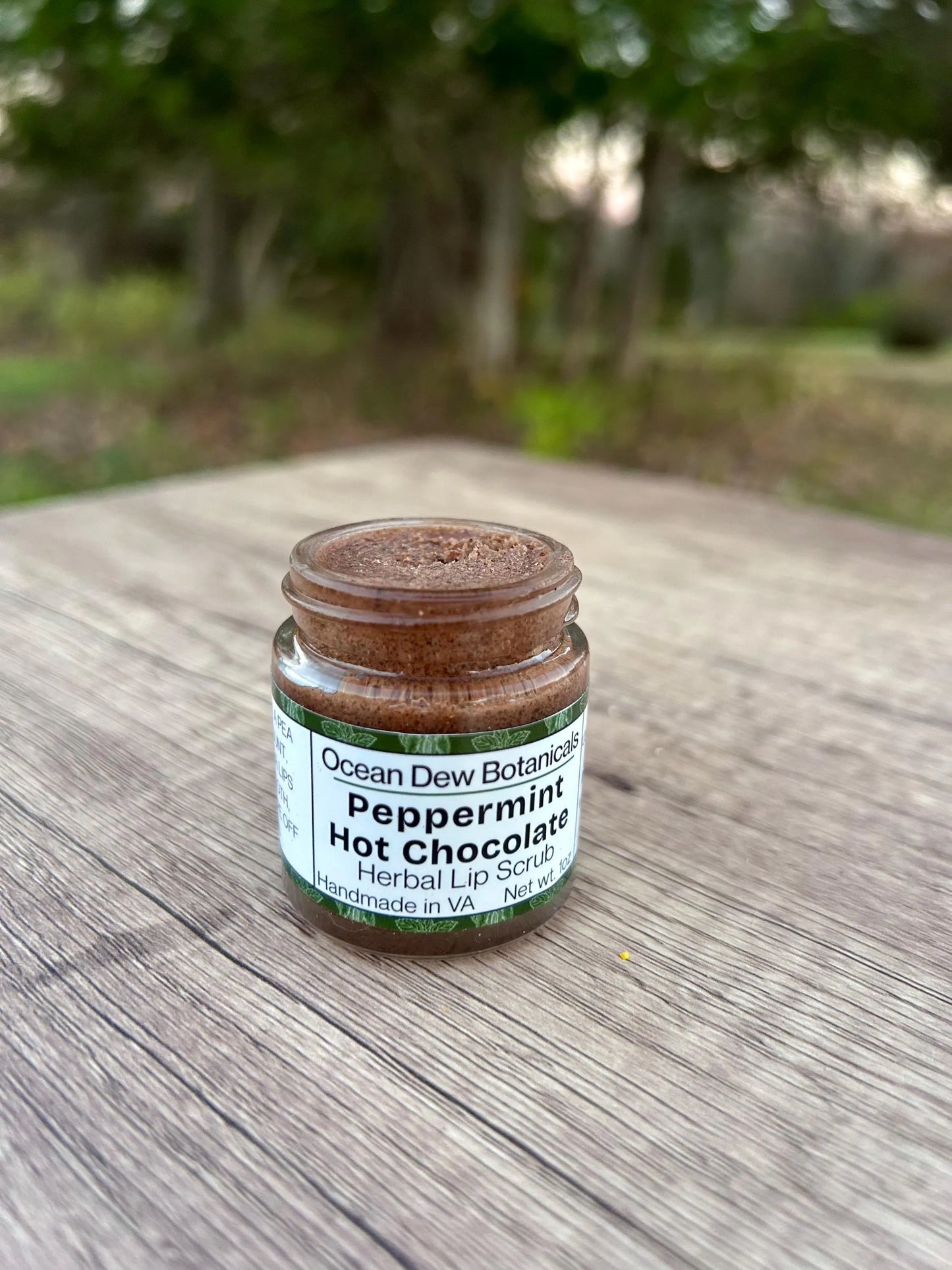 Peppermint Hot Chocolate Lip Scrub • Cozy Holiday Lip Exfoliant • Natural Vegan Sugar Scrub for Soft Smooth Lips