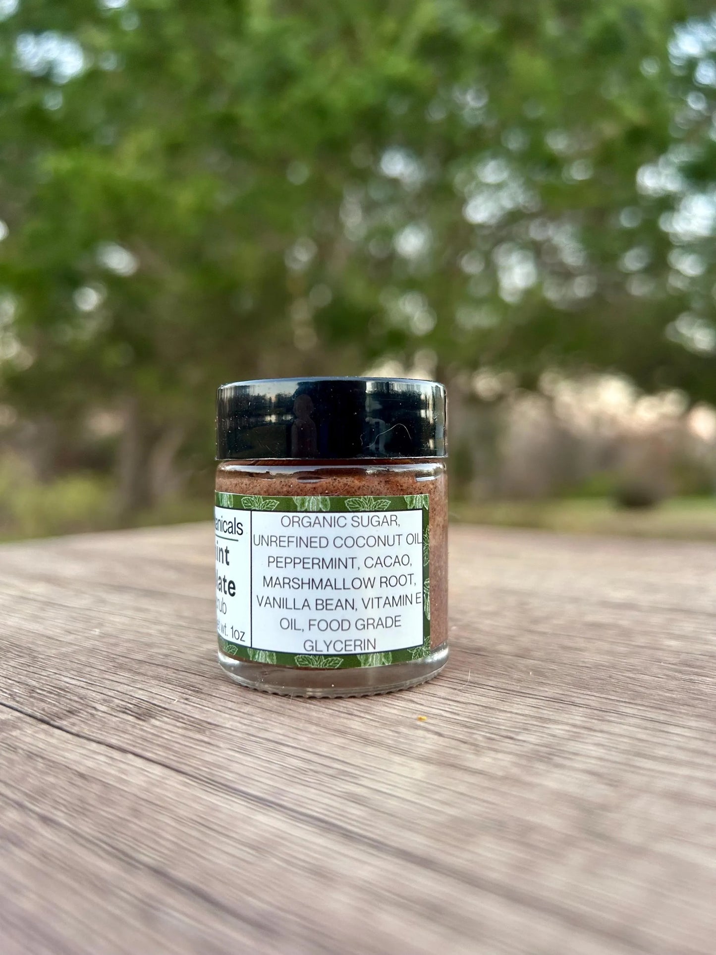 Peppermint Hot Chocolate Lip Scrub • Cozy Holiday Lip Exfoliant • Natural Vegan Sugar Scrub for Soft Smooth Lips