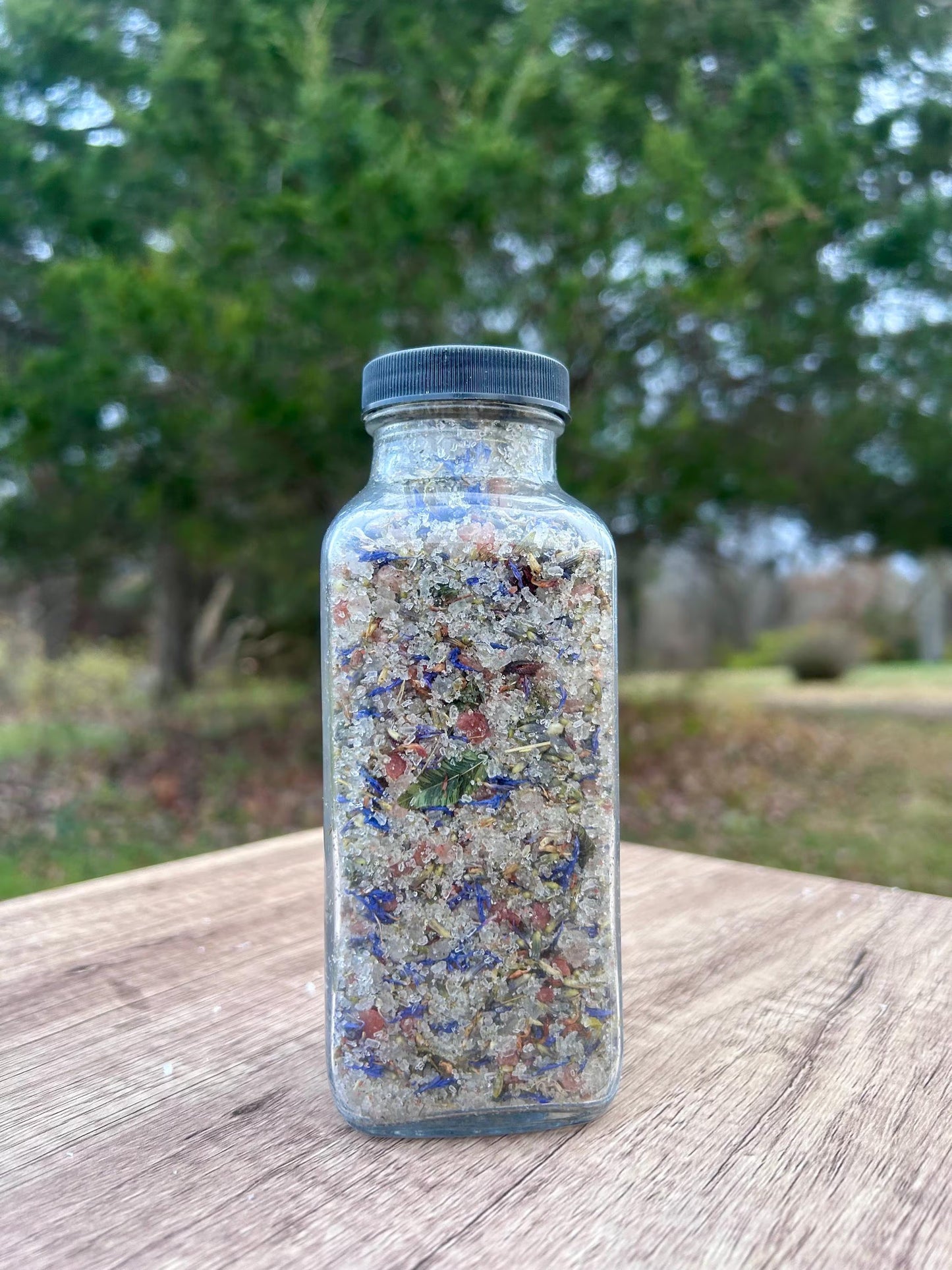 Silent Night Botanical Bath Salt • Lavender Cornflower Bath Soak • Calming Nighttime Bath Salts • Herbal Sleep Soak • Winter Relaxation Gift
