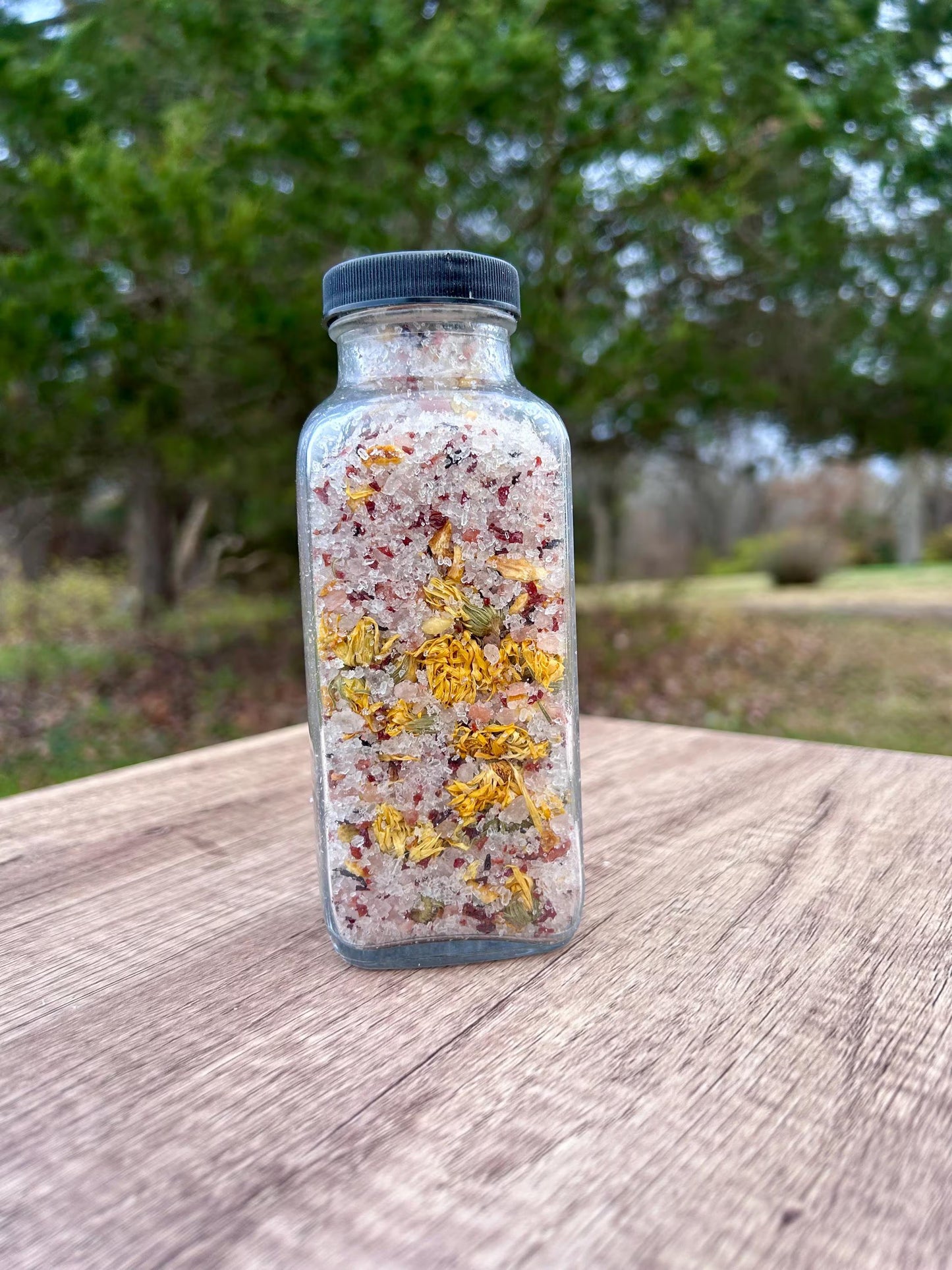 Winter Citrus Glow Bath Salt • Rosehip Calendula Bath Salts • Brightening Winter Spa Gift • Botanical Bath Soak