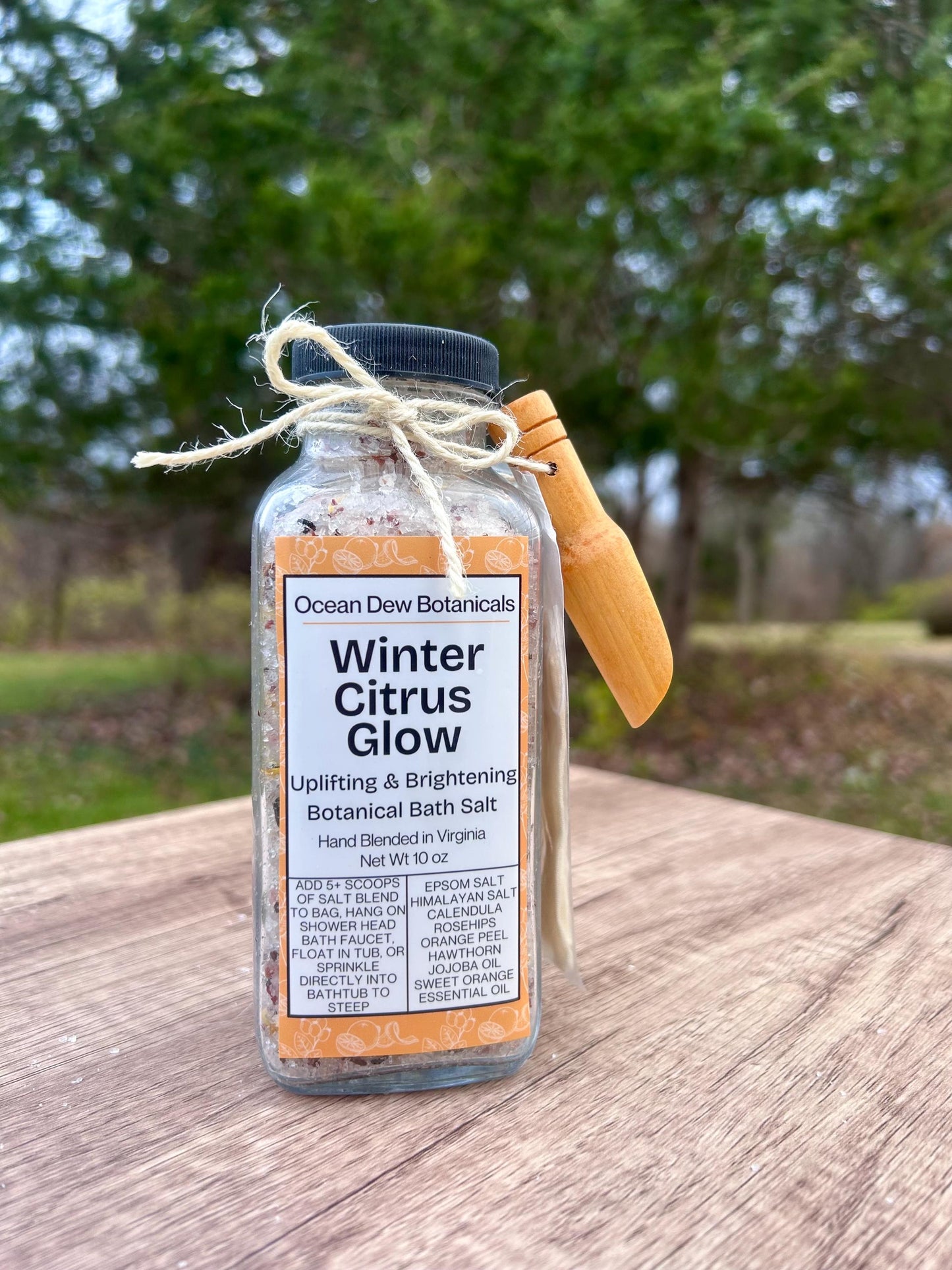 Winter Citrus Glow Bath Salt • Rosehip Calendula Bath Salts • Brightening Winter Spa Gift • Botanical Bath Soak