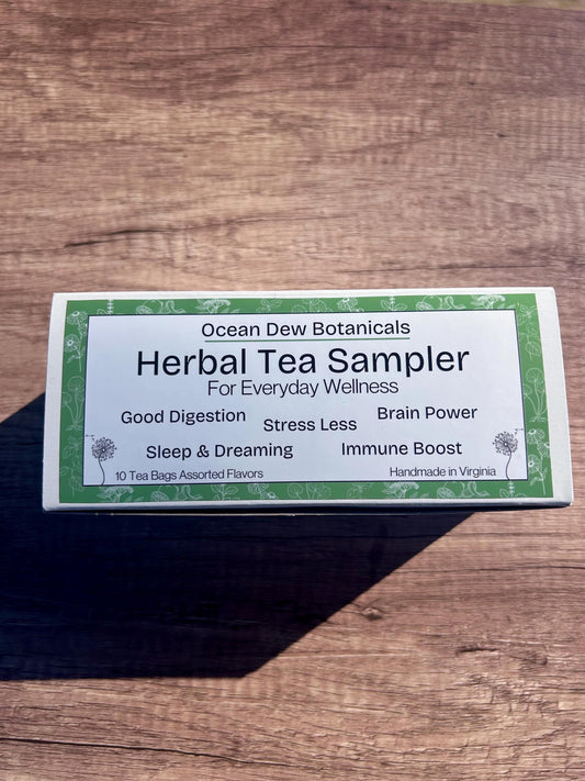 Everyday Wellness Herbal Tea Sampler For Daily Support, Stress, Mood & Immune Boost Herbal Gift Set