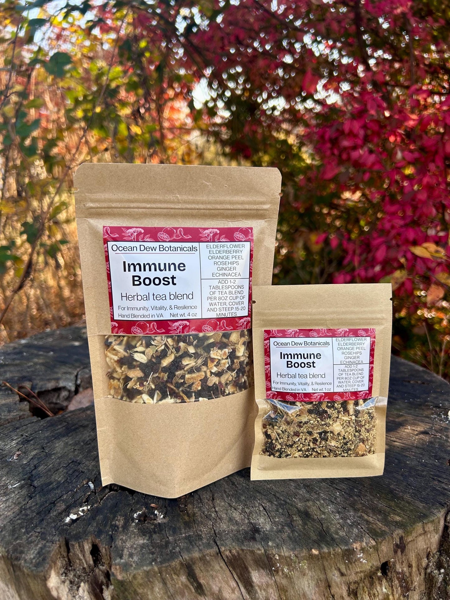 Immune Blend Elderberry & Echinacea Herbal Tea For Immunity, Vitality, and Resilience