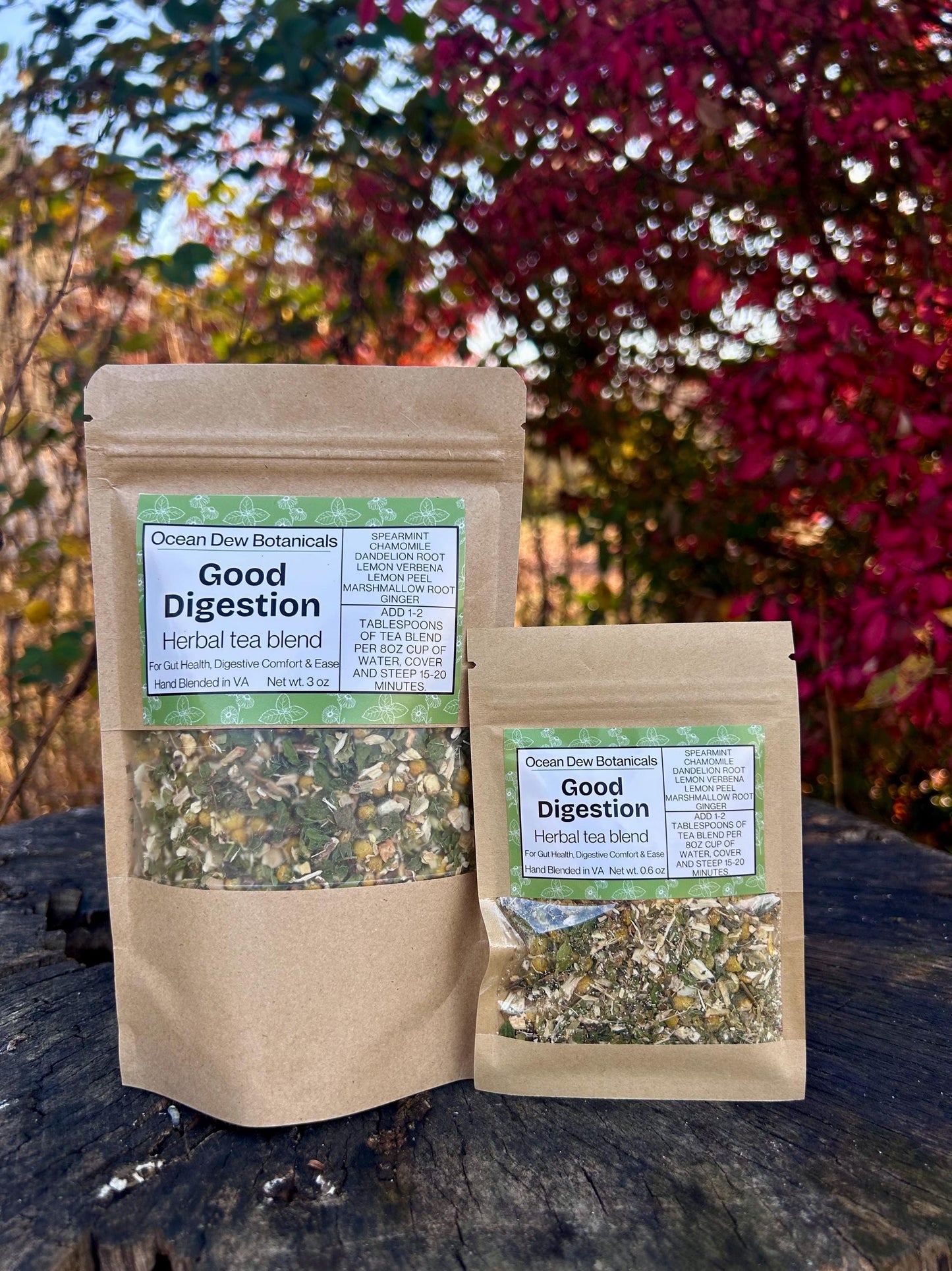 Good Digestion Spearmint & Dandelion Root Herbal Tea Blend for Gut Health and Digestive Comfort